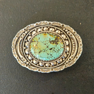 Kingsman Turquoise Sterling Silver Buckle