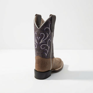 Brown and Purple Kids Boot