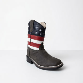 American Flag Kids Boots