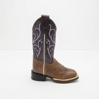 Brown and Purple Kids Boot