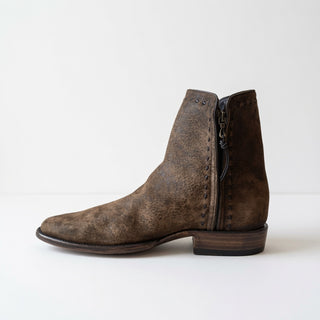 Distressed Vintage Camel Nubuck Zorro Round