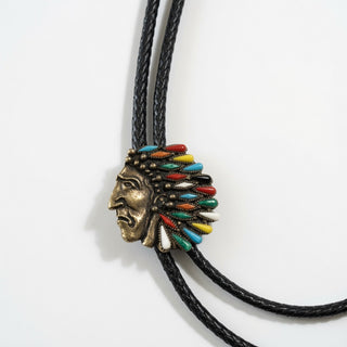Multicolor Native American Bolo Tie