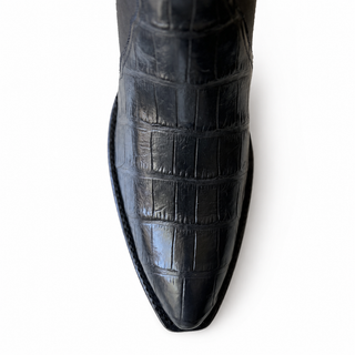 Grey Alligator and Calfskin Zorro City Boot