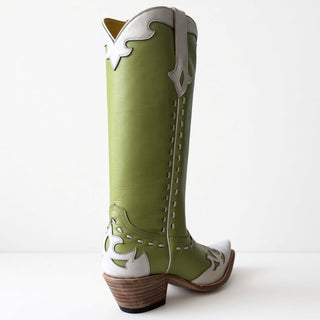 Tall Lime and White Wingtip