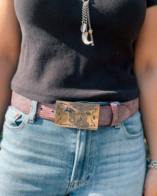 Genuine Teju Lizard Belt