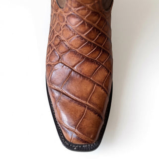 Burnished Cognac Alligator Belly