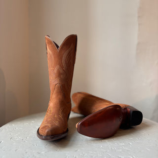 Nubuck Suede Cognac Boot