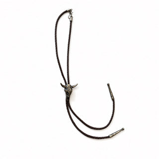 Vintage Braided Leather Bolo
