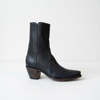 Grey Alligator and Calfskin Zorro City Boot