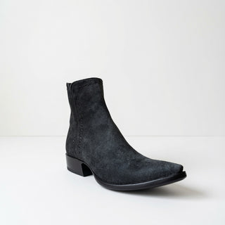 Zorro de nu-buck negro vintage para hombre