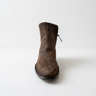 Distressed Vintage Camel Nubuck Zorro Round