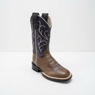 Brown and Purple Kids Boot