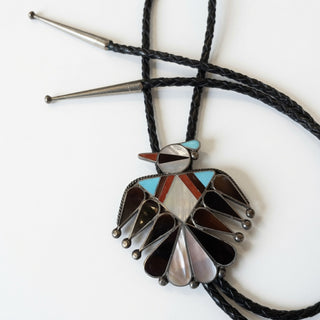 Mother of Pearl Bird Bolo Tie