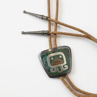 Turquoise and Mixed Metals Bolo Tie