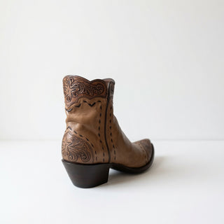 Taupe Tooled Leather Zorro