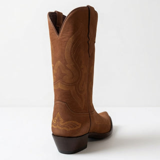 Nubuck Suede Cognac Boot