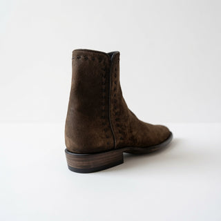 Distressed Vintage Camel Nubuck Zorro Round