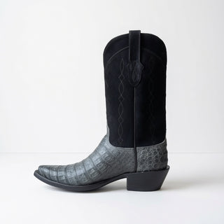 Sueded Grey Caiman Belly