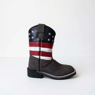 American Flag Kids Boots