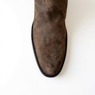 Distressed Vintage Camel Nubuck Zorro Round