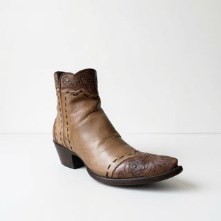 Taupe Tooled Leather Zorro