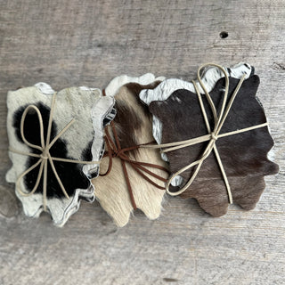 Cowhide Cut Coasters