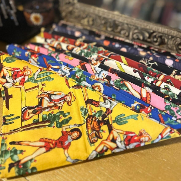 Vintage Pin-Up Cotton Bandana – Planet Cowboy