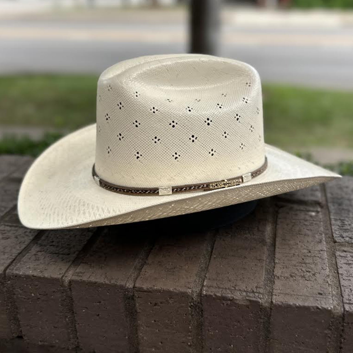 Short Brim Cowboy Hat Beige Small Brim Western Hats Shantung Short