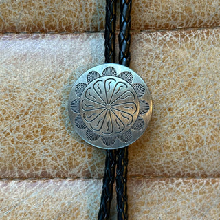 Silver Sunflower Bolo