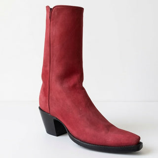 Red Nubuck Zorro City Boot