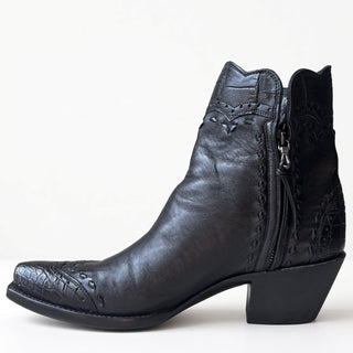 Black Calf and Crocodile Zorro w/ Buckstitch