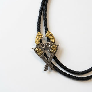Double Pistol Bolo Tie
