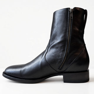 Black Zipper Boot