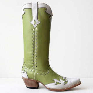 Tall Lime and White Wingtip