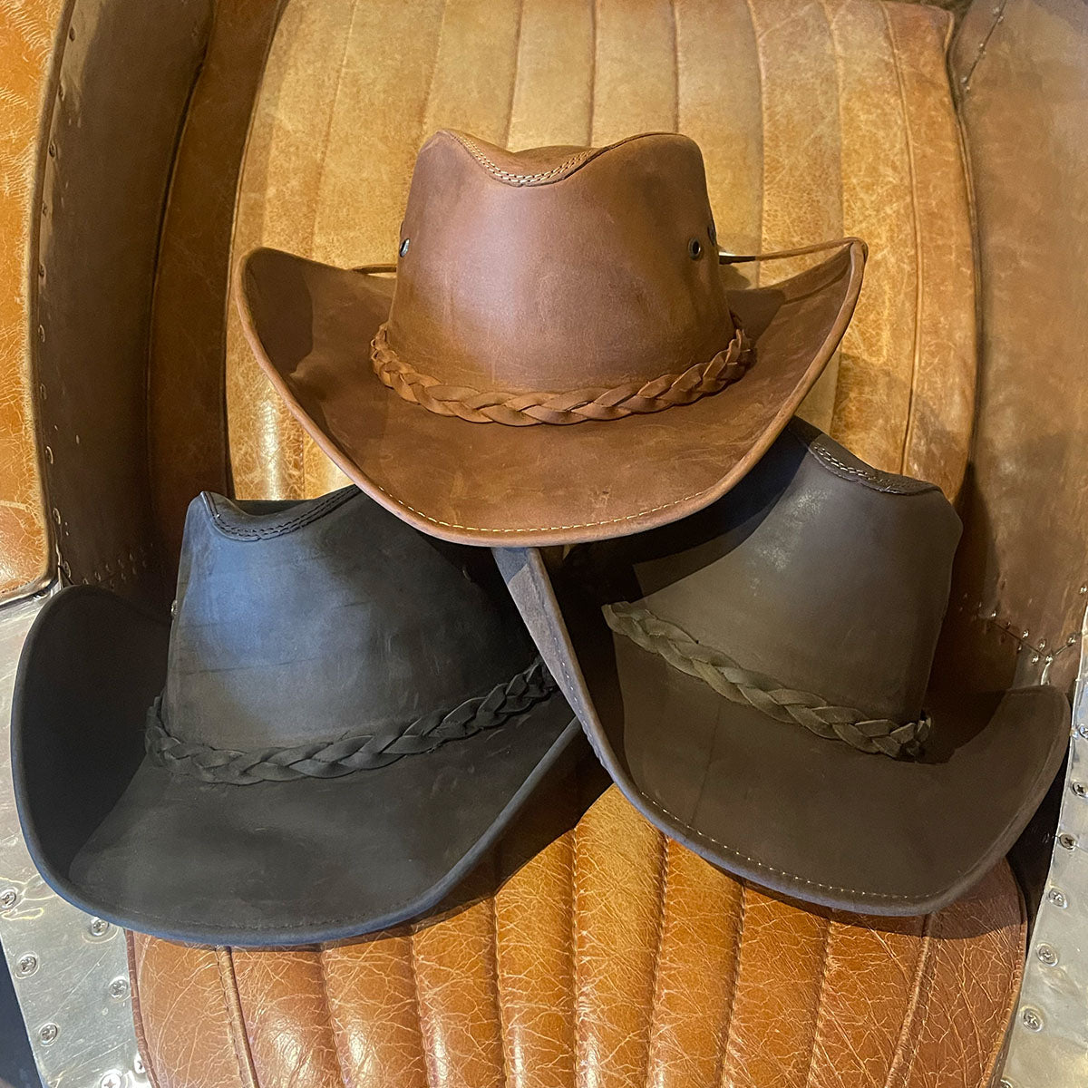 Hollywood Leather Hat – Planet Cowboy - Main Image