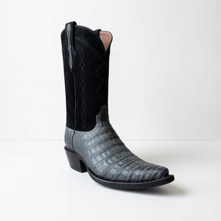 Sueded Grey Caiman Belly