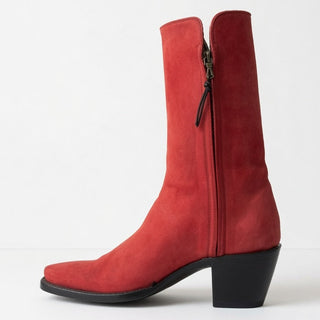 Red Nubuck Zorro City Boot