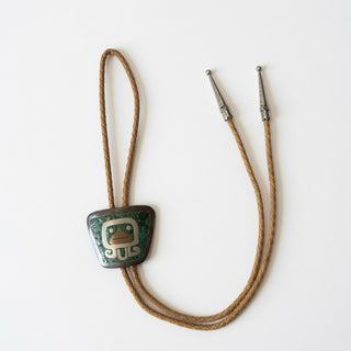Turquoise and Mixed Metals Bolo Tie