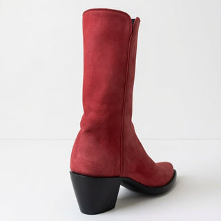 Red Nubuck Zorro City Boot