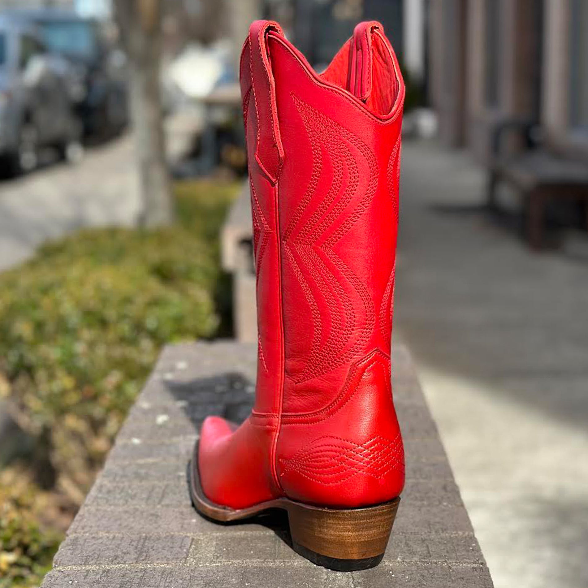 Woodland Red Boots Women Freebird Cowgirl Red Boots Freebird