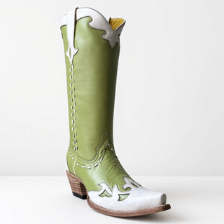 Tall Lime and White Wingtip