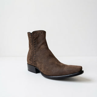 Botín Zorro de nubuck tostado vintage