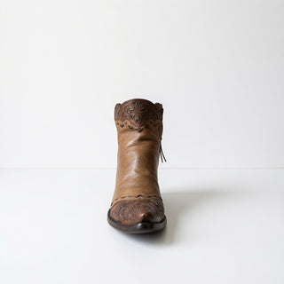 Taupe Tooled Leather Zorro