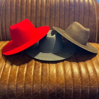 Colored Rancher Flat Brim Fedora