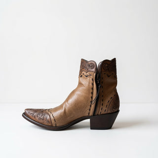 Taupe Tooled Leather Zorro