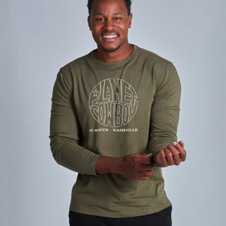 Men's Logo Long Sleeve Bamboo Tees