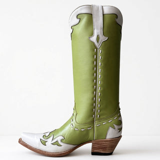 Tall Lime and White Wingtip