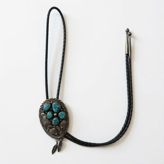Sterling Silver and Turquoise Bolo Tie