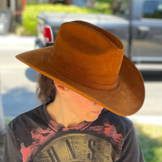 Gorge Copper Leather Hat