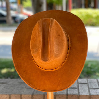 Sombrero de cuero cobre Gorge